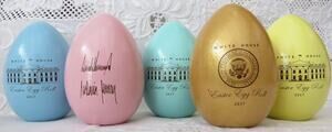 TRUMP 2017 Official White House Historical Association Easter Egg Set of 5 New